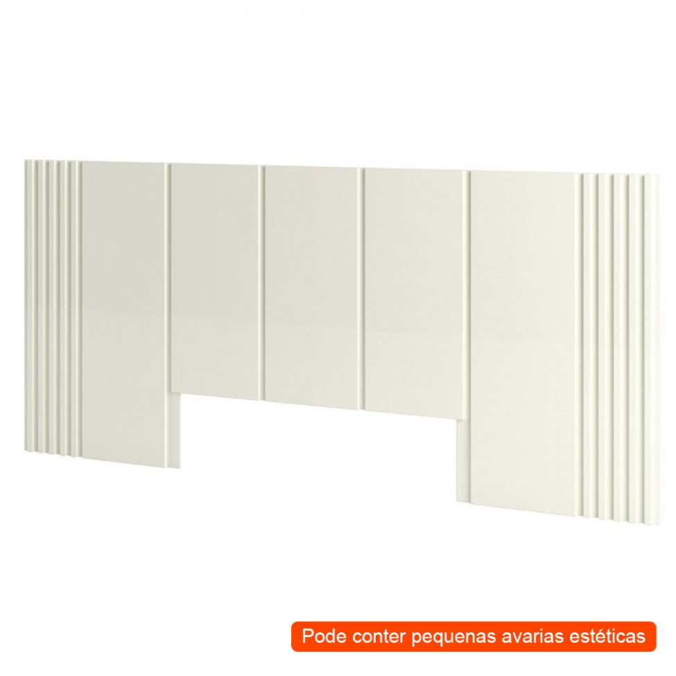 [OUTLET] Cabeceira Casal Fortaleza Off White 270 cm
