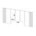 [OUTLET] Cabeceira Casal Fortaleza Off White 270 cm