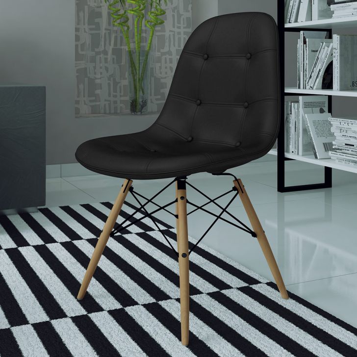 [OUTLET] Cadeira Eiffel Botonê Preto