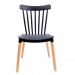 [OUTLET] Cadeira de Cozinha Windsor Preta