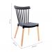 [OUTLET] Cadeira de Cozinha Windsor Preta