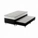 [OUTLET] Cama Box Conjugada Solteiro Premier Unibox Molas Ensacadas (63x88x188) com Cama Auxiliar Preta