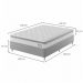 [OUTLET] Cama Box com Colchão Casal Sigma Molas Ensacadas (22x138x188) Branco e Cinza