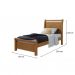 [OUTLET] Cama Solteiro Reali Amêndoa Clean