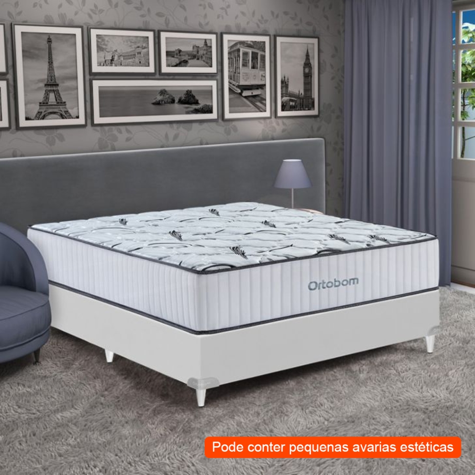 [OUTLET] Colchão Casal Highfoam com Espuma HR 45 (28x138x188) Branco