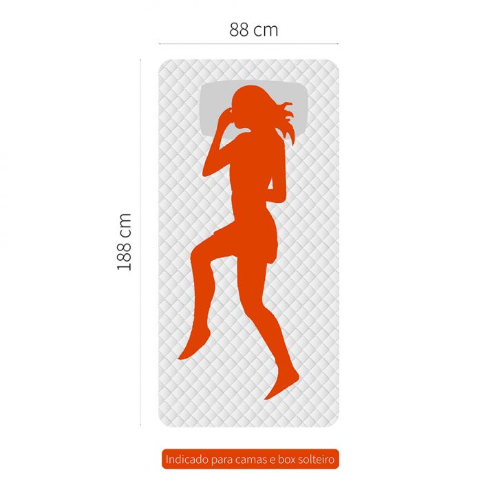 [OUTLET] Colchão Solteiro Istambul Mola Ensacada (30x88x188) Bege e Marrom