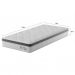 [OUTLET] Colchão Solteiro Sigma Molas Ensacadas (22x78x188) Branco e Cinza