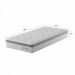 [OUTLET] Colchão Solteiro Sigma Molas Ensacadas (22x88x188) Branco e Cinza