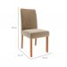 [OUTLET] Conjunto com 2 Cadeiras Clarice Wood Suede Joli e Madeira