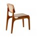 [OUTLET] Conjunto com 2 Cadeiras Prada Premium Linho Bege e Imbuia Natural