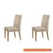 [OUTLET] Conjunto com 2 Cadeiras de Jantar Atenas II Capuccino