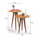 [OUTLET] Conjunto com 2 Mesas Laterais Slim Cinamomo