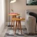 [OUTLET] Conjunto com 2 Mesas Laterais Slim Cinamomo