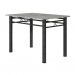 [OUTLET] Conjunto de Mesa com 6 Cadeiras Granada Preto e Branco Floral GR