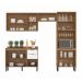 [OUTLET] Cozinha Compacta Firenze I 11 Portas 2 Gavetas Amêndola e Branca