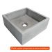 [OUTLET] Cuba para Banheiro Quadrada Pérola Concreto 30x30 cm