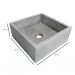 [OUTLET] Cuba para Banheiro Quadrada Pérola Concreto 30x30 cm