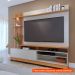[OUTLET] Estante para Home Theater e TV até 65 Polegadas com LED Maceió Freijó e Off White