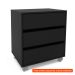 [OUTLET] Gaveteiro Mauá 3 GV Preto 60 cm