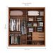 [OUTLET] Guarda-Roupa Casal Belga 2 Portas 3 Gavetas Grafito e Amendola