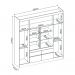 [OUTLET] Guarda-Roupa Casal Bilbao 4 PT 4 GV Off White e Amendola