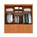 [OUTLET] Guarda-Roupa Casal Chicago I 3 Portas 9 Gavetas Cinamomo