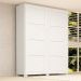 [OUTLET] Guarda-Roupa Casal Helena 100% MDF 2 PT 2 GV Branco