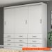 [OUTLET] Guarda-Roupa Casal Isabela 3 PT 9 GV Branco