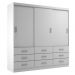 [OUTLET] Guarda-Roupa Casal Isabela 3 PT 9 GV Branco