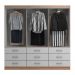 [OUTLET] Guarda-Roupa Casal Isabela 3 PT 9 GV Off White