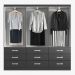 [OUTLET] Guarda-Roupa Casal Isabela 3 PT 9 GV Preto