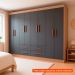 [OUTLET] Guarda-Roupa Casal Lite 8 Portas 4 Gavetas Cinza e Nature
