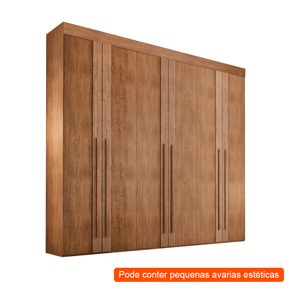 [OUTLET] Guarda-Roupa Casal Lucca Premium 6 PT Imbuia