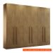 [OUTLET] Guarda-Roupa Casal Maceió 6 Portas 6 Gavetas Imbuia