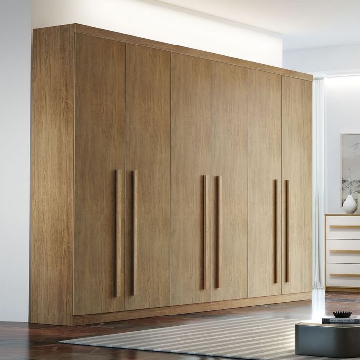 [OUTLET] Guarda-Roupa Casal Maceió 6 Portas 6 Gavetas Imbuia