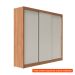 [OUTLET] Guarda-Roupa Casal Montclair Flex 3 Portas 8 Gavetas Off White e Canela
