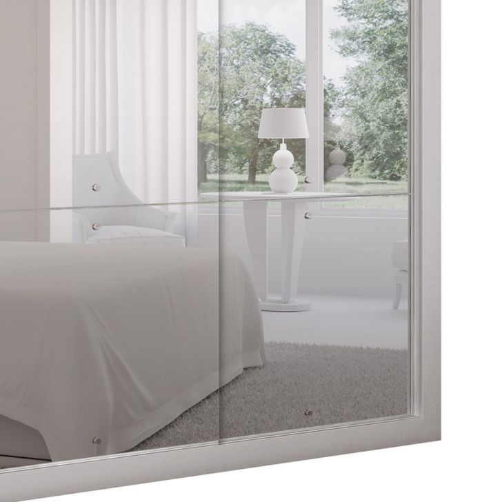 [OUTLET] Guarda-Roupa Casal Veneza Gold 3 PT 4 GV Branco