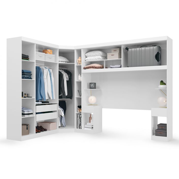 [OUTLET] Guarda-Roupa Closet Modulado 6 PT 4 GV Gênova Branco