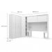 [OUTLET] Guarda-Roupa Closet Modulado 6 PT 4 GV Gênova Branco