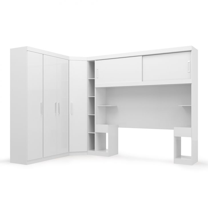 [OUTLET] Guarda-Roupa Closet Modulado 6 PT 4 GV Gênova Branco
