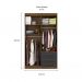 [OUTLET] Guarda-Roupa Solteiro Advantage 4 PT 3 GV Ipê Wood e Grafite