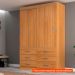 [OUTLET] Guarda-Roupa Solteiro Veneza 2 Portas 6 Gavetas Cinamomo