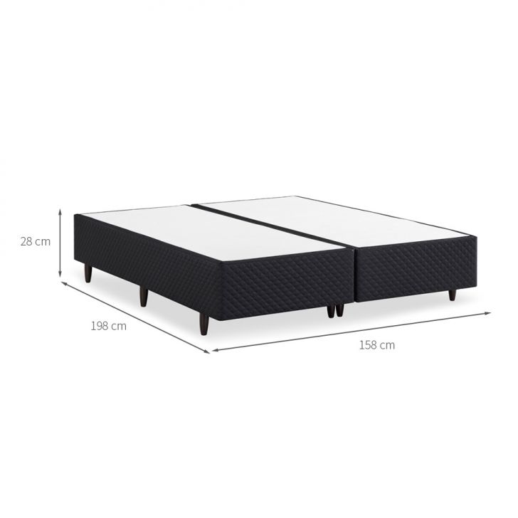 [OUTLET] Módulo Base para Cama Box Queen Idea (28x79x198) Preta