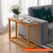 [OUTLET] Mesa Lateral Retangular Supreme Amêndoa