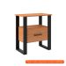 [OUTLET] Mesa de Cabeceira Barry 1 GV Freijó e Preta