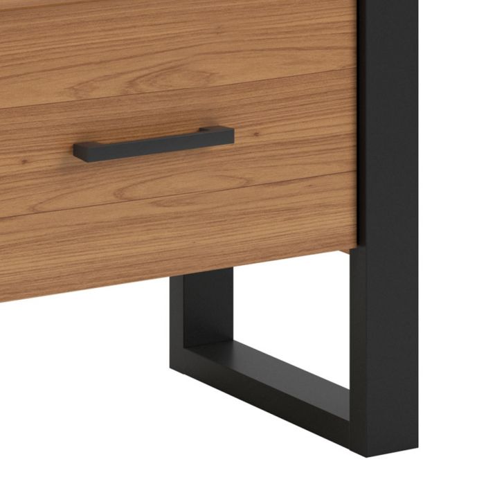[OUTLET] Mesa de Cabeceira Barry 1 GV Freijó e Preta