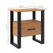 [OUTLET] Mesa de Cabeceira Barry 1 GV Freijó e Preta