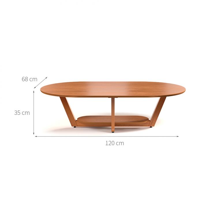[OUTLET] Mesa de Centro Oval Elegance Nature