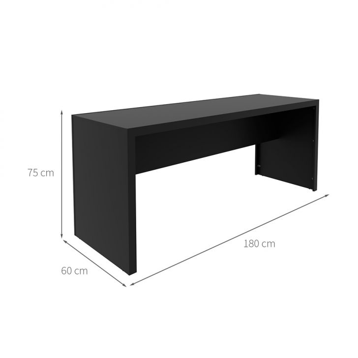 [OUTLET] Mesa de Escritório Gio Preta