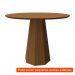 [OUTLET] Mesa de Jantar Redonda Isis Imbuia 100 cm